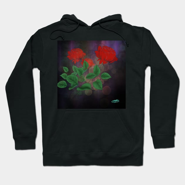 Red roses Hoodie by Richardramirez82